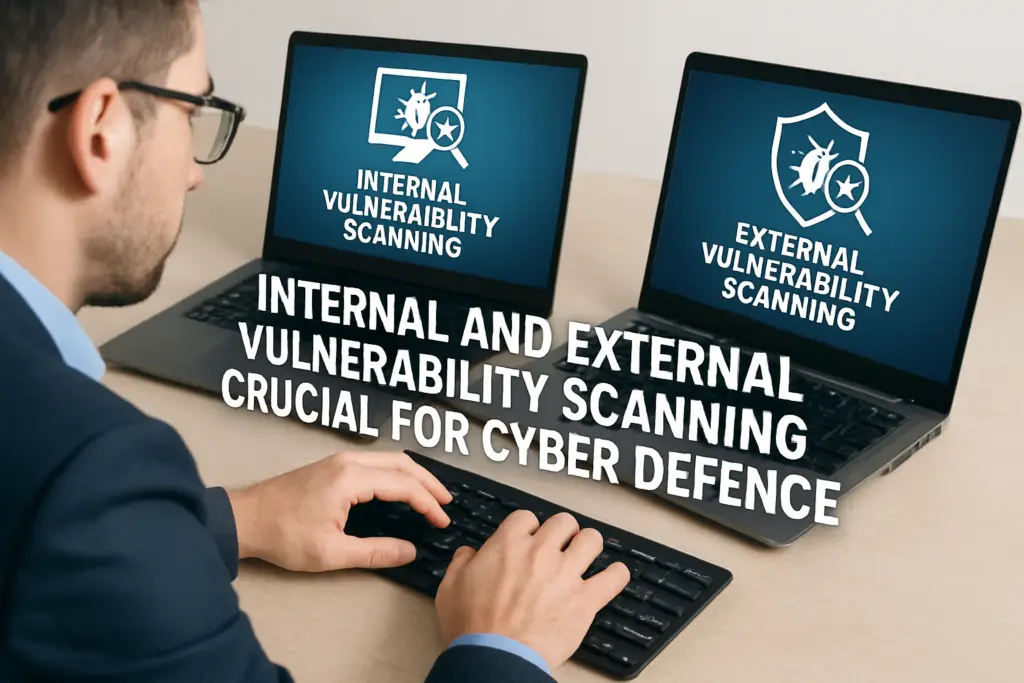 'Internal and External Vulnerability Scanning' for cyber defence.