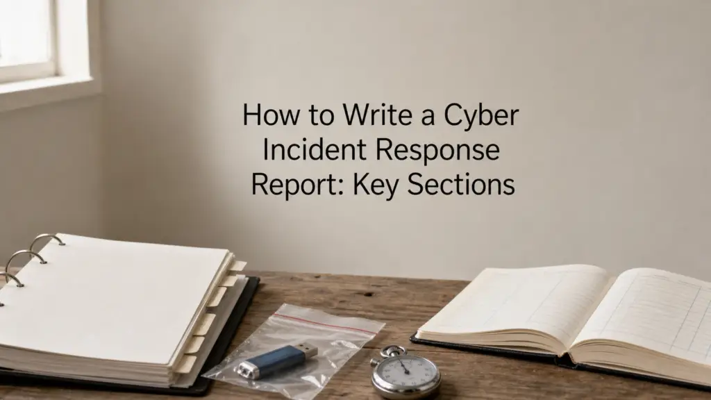 How to Write a Cyber Incident Response Report: Key Sections